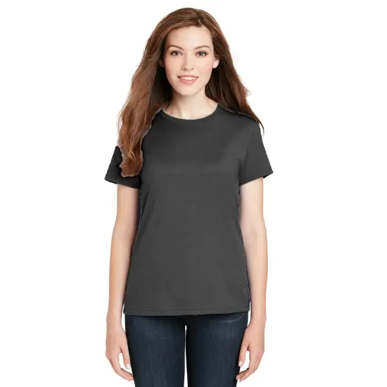 Women's Classic Fit Cotton Crew Neck Short Sleeve T-Shirt | RADYAN&reg; Dark heather grey {1}