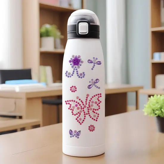 Wrapables Crystal Rhinestone Gem Stickers, Bling Jewel Adhesives for DIY Arts & Crafts, Smartphones, Water Bottles, Sunglass Cases (Set of 6) Multicolor {5}