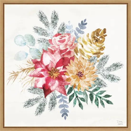 Holiday Sparkle II by Dina June Canvas Art Framed {1}