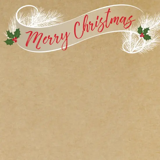 Great Papers! Golden Christmas Holiday Letterhead, Invitations and Announcements, Printer Friendly, 8.5" x 11", 80 Pack {2}