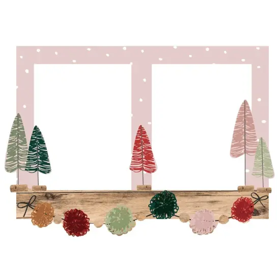 Boho Christmas Chipboard Frames {5}