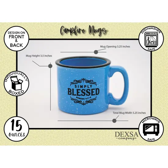 Dexsa Simply Blessed 15 ounce Designer Ceramic Mug {5}