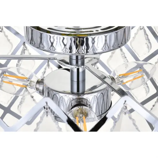 Lyla 13 inch flush mount in chrome {6}