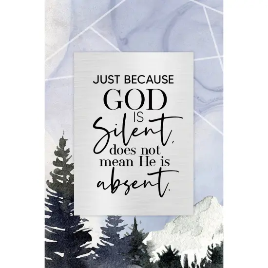 Dexsa Just Because God Wood Plaque with Easel and Wall Hanger 6"x9" {1}