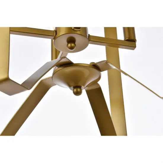 Hoffman 4 lights pendant in brass {4}