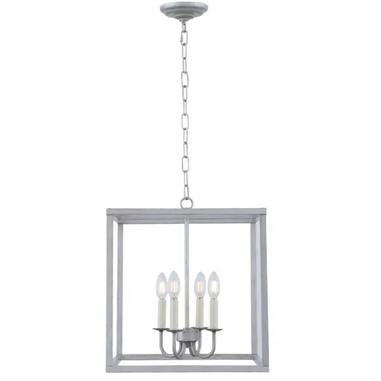 Eclipse 4 light Vintage Silver pendant {1}