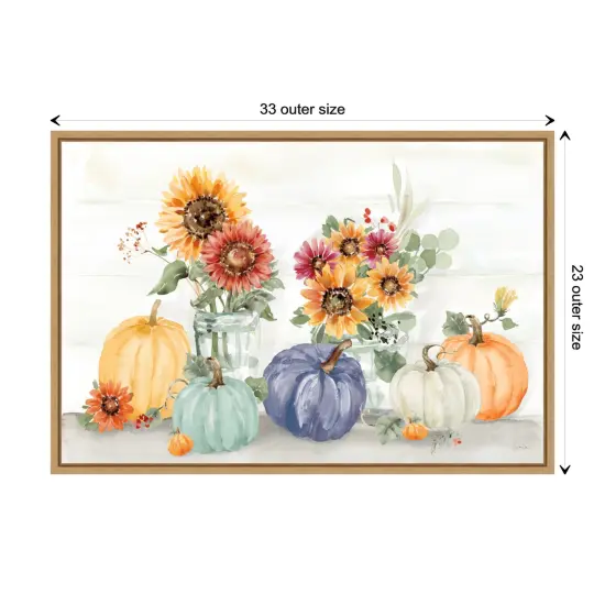 Autumn Ramble VI Navy by Katrina Pete Canvas Art Framed {3}