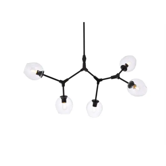 Cavoli 5 lights black chandelier {3}