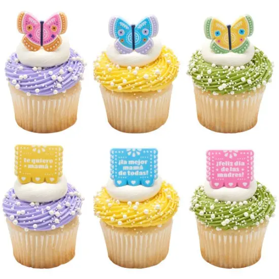 La Mejor Mama de Todas! Cupcake Rings, 12ct {1}