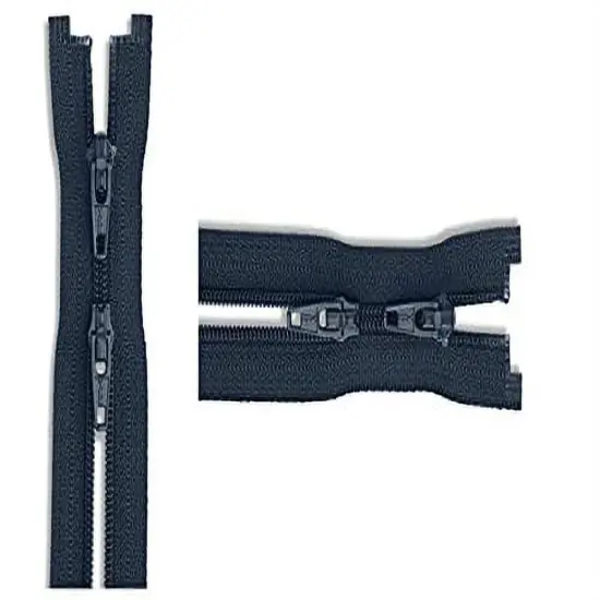 #3 Nylon Coil Lightweight YKK Jacket 2-Way Separating Zipper - Choose Your Length - Color: Navy #560 - Made in The United States (1 Zipper Per Pack) (30" Inches) {1}