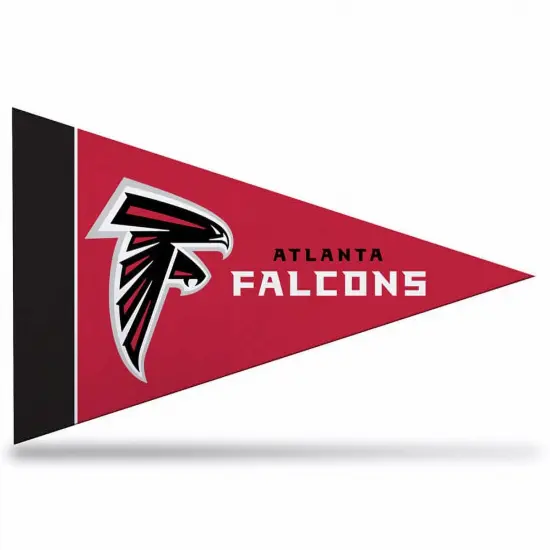 Falcons Mini Pennant - 1 Pennant, Licensed By Rico 4" x 9" {1}