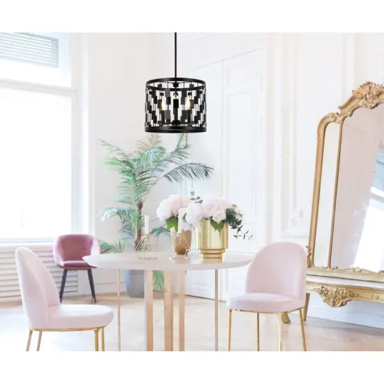 Levante 3 lights pendant in black {2}