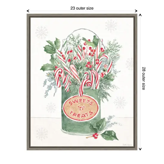 Christmas Charm II by Beth Grove Canvas Art Framed {3}