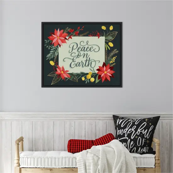 Bright Christmas Night II by Grace Popp Canvas Art Framed {6}