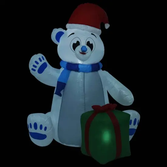 Christmas Inflatable Polar Bear LED Indoor and Outdoor 8 ft {3}