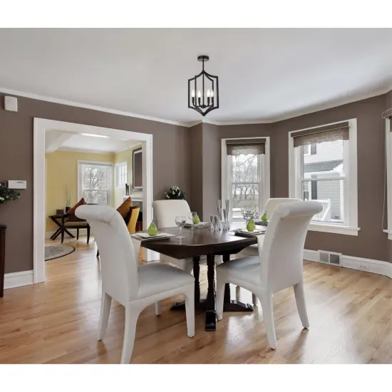 Kiera 4 lights pendant in black {2}