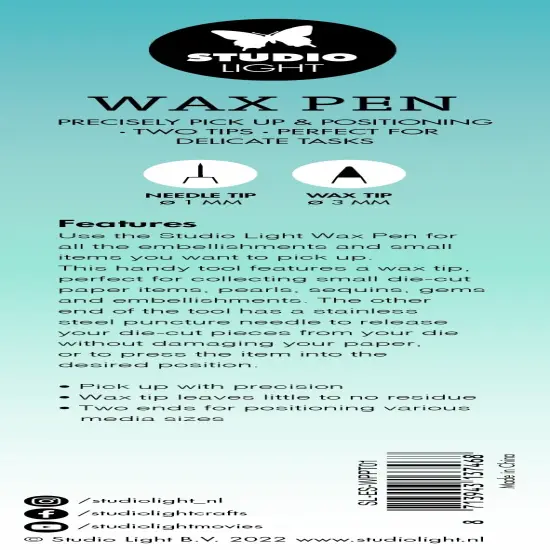 Studio Light Wax Pen Pick-Up Tool-White/ Blue {2}