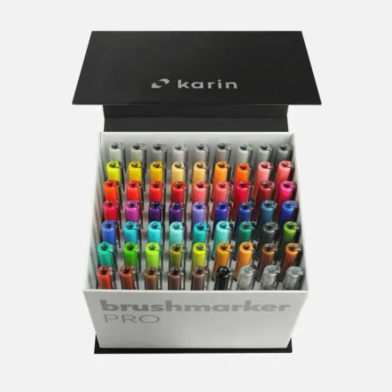 Brushmarker PRO Mega Box 60 colours + 3 blenders {1}