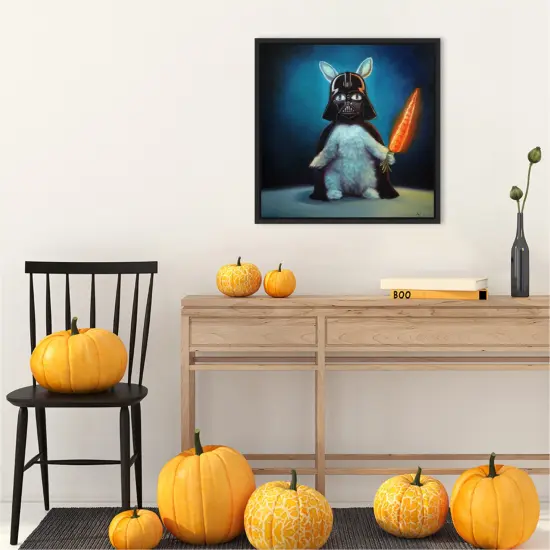 Bunny Vader by Lucia Heffernan Canvas Art Framed {5}