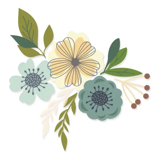 Sizzix Layered Clear Stamps By Lisa Jones-Blossoms {2}