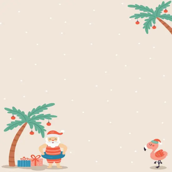 Great Papers! Tropical Santa Holiday Letterhead, Invitations and Announcements, Printer Friendly, 8.5"x11", 80 Pack {1}