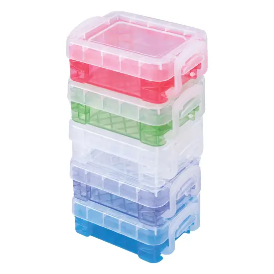 Storage Studios Super Stacker Bitty Box-1.4"X2.5"X3.4" Assorted Colors {2}