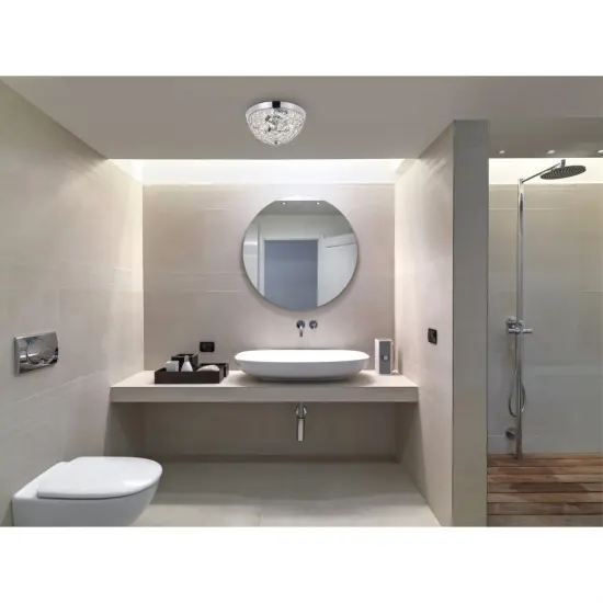 Taye 2 light Chrome Flush Mount {2}