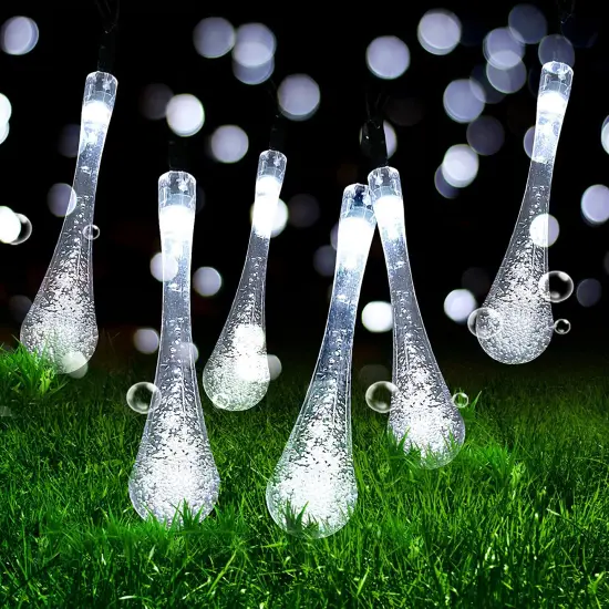 30 LED Solar Powered String Light Waterproof Fairy Light for Outdoor Garden Yard Yellow {7}