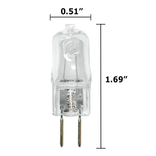 BulbAmerica 35W 120V GY6.35 Bi-Pin Base Clear Halogen Bulb {2}