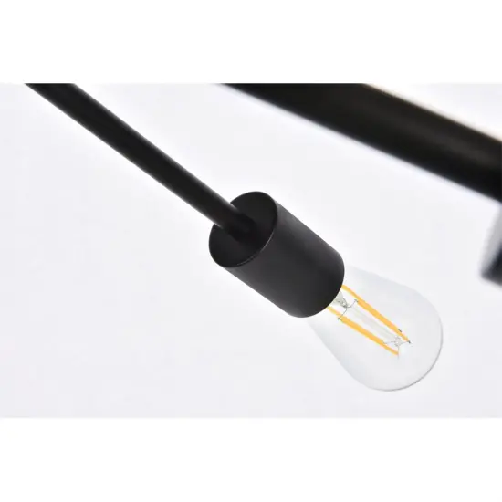Armin 6 lights pendant in black {5}