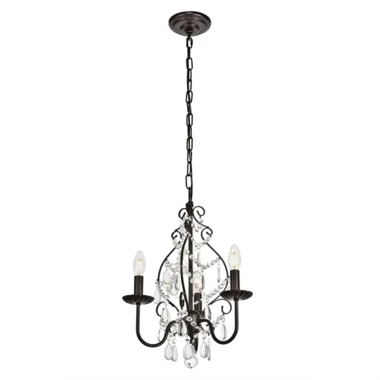 BLAISE Collection Pendant D15 H20 Lt:3 Oil rubbed bronze Finish {3}