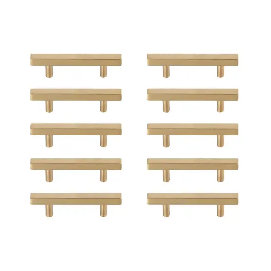 Dior 3" Center to Center Brass Bar Pull Multipack (set of 10) {1}