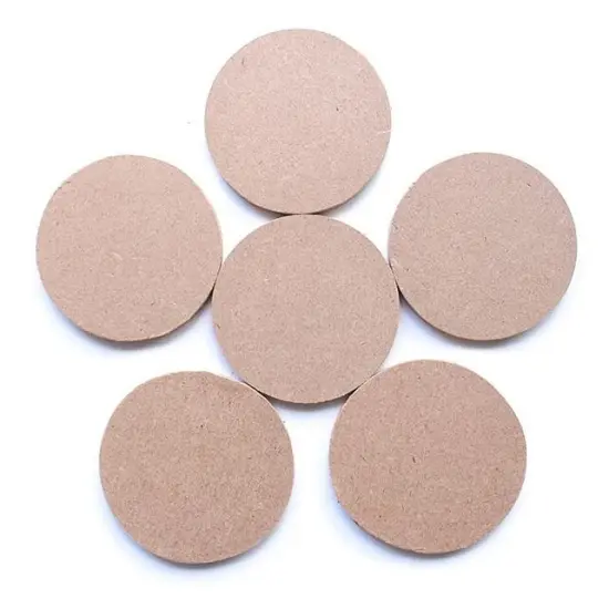 Little Birdie MDF Shape Round 6/Pkg-5.7Cm {1}
