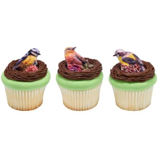 Springtime Birds Cupcake Rings, 12ct {2}