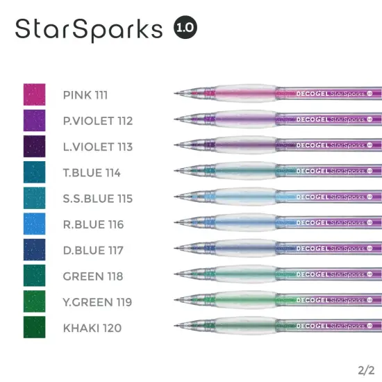 DecoGel 1.0 Star Sparks 20 Colors Set {4}