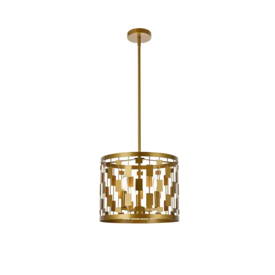 Levante 3 lights pendant in brass {1}