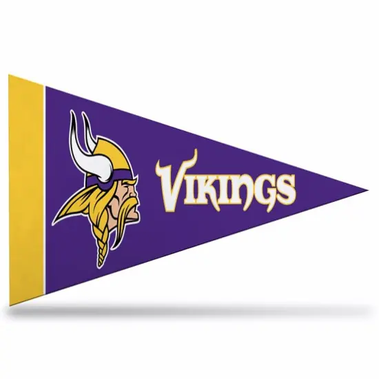 8 Pack Vikings Mini Pennants, 4" x 9" {1}