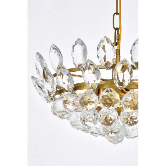 Emilia 16 inch pendant in brass {5}