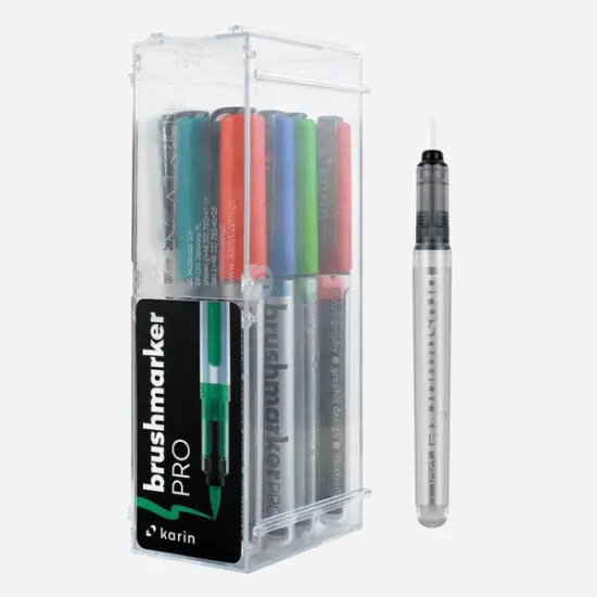 Brushmarker PRO 12 pcs. Set" 11 Basic colours+blender" {1}