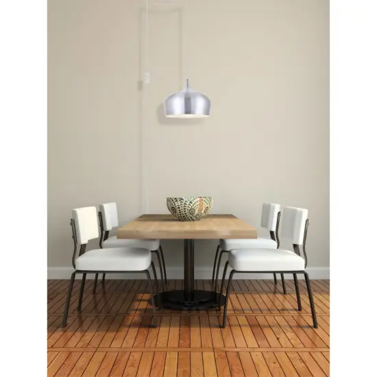 Nora 1 Light Burnished nickel plug-in pendant {2}