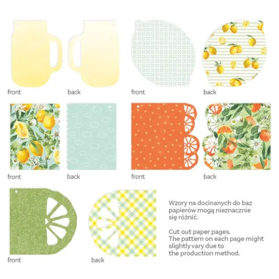 P13 Light Chipboard Album Base With Papers 6"X6"-Mix and Match, Fresh Lemonade {4}