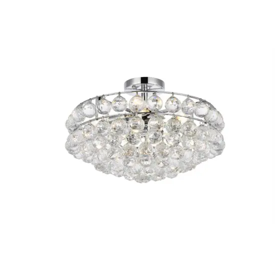 Savannah 18 inch flush mount in chrome {3}