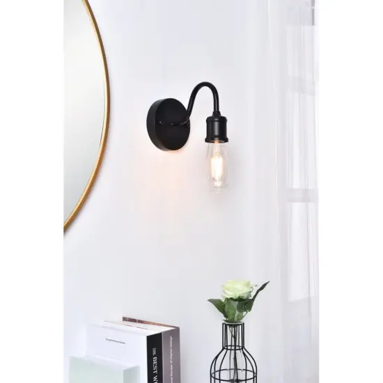 Serif 1 light black Wall Sconce {2}