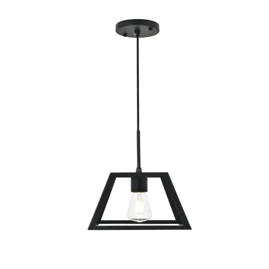 Resolute 1 light black Pendant {6}