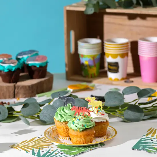 75 Piece Party Pack Mini Wild Jungle Animals - Plastic Mini Educational Jungle Animal Toys - Fun Gift Party {6}