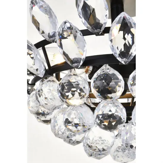 Emilia 14 inch flush mount in black {5}