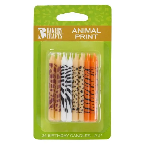 Animal Print Smooth Specialty Candles 4 Patterns {1}