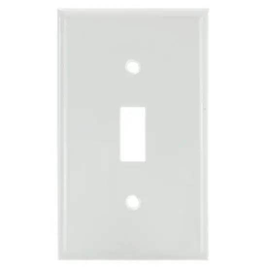 SUNLITE 1 Gang Toggle Plate White Color E101W {1}