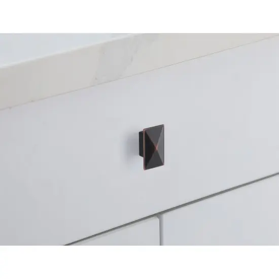 Perry 2" Oil-rubbed Bronze Rectangle Knob Multipack (Set of 10) {3}