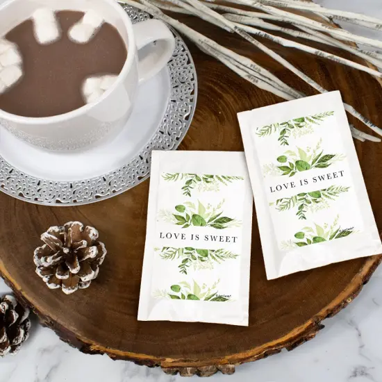 Wedding Hot Cocoa Party Favors Hot Chocolate Packets - Botanical {1}